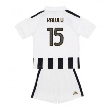 Juventus Pierre Kalulu #15 Hemmaställ Barn 2026-27 Korta ärmar (+ Korta byxor)